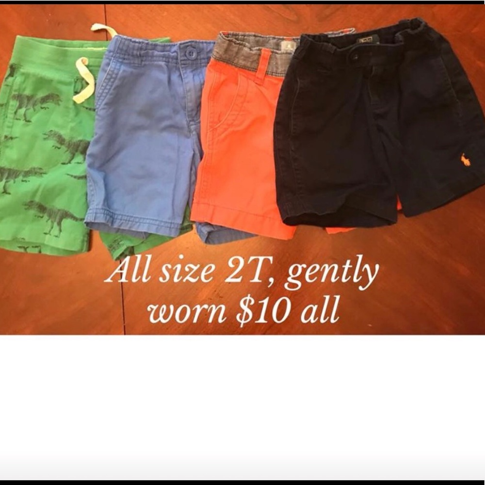4 Pairs 2T toddler DESIGNER shorts!